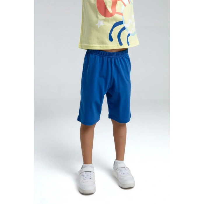 ERKEK ÇOCUK BERMUDA TAKIM - AÇIK SARI