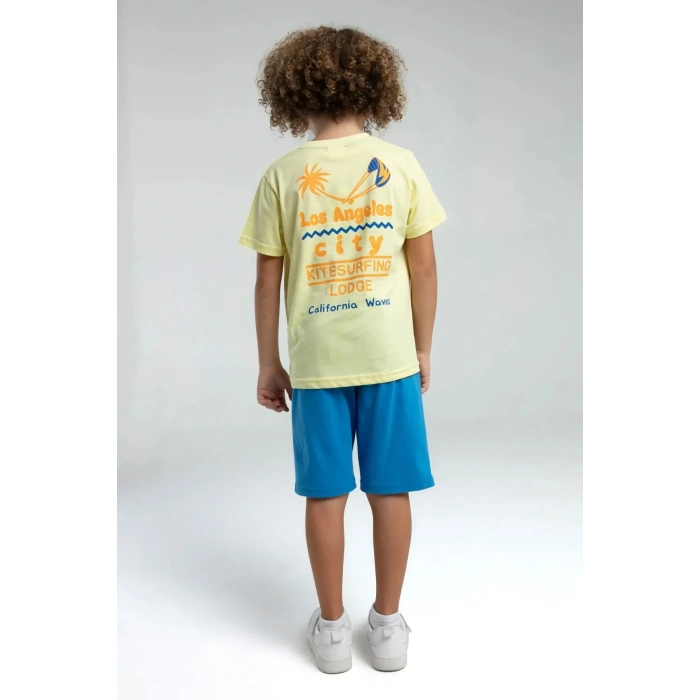 ERKEK ÇOCUK BERMUDA TAKIM - AÇIK SARI