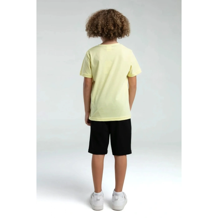 ERKEK ÇOCUK BERMUDA TAKIM - AÇIK SARI