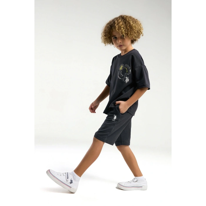 ERKEK ÇOCUK BERMUDA TAKIM - ANTRASİT