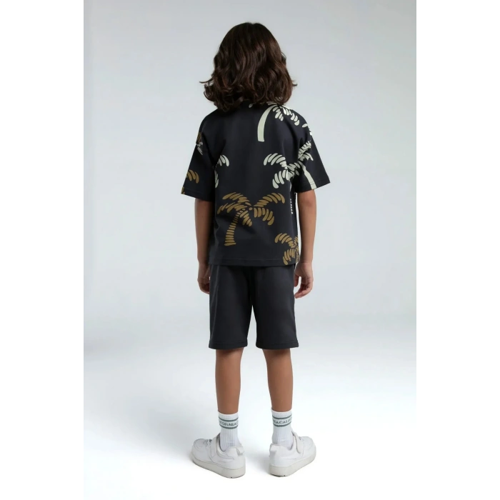 ERKEK ÇOCUK BERMUDA TAKIM - ANTRASİT