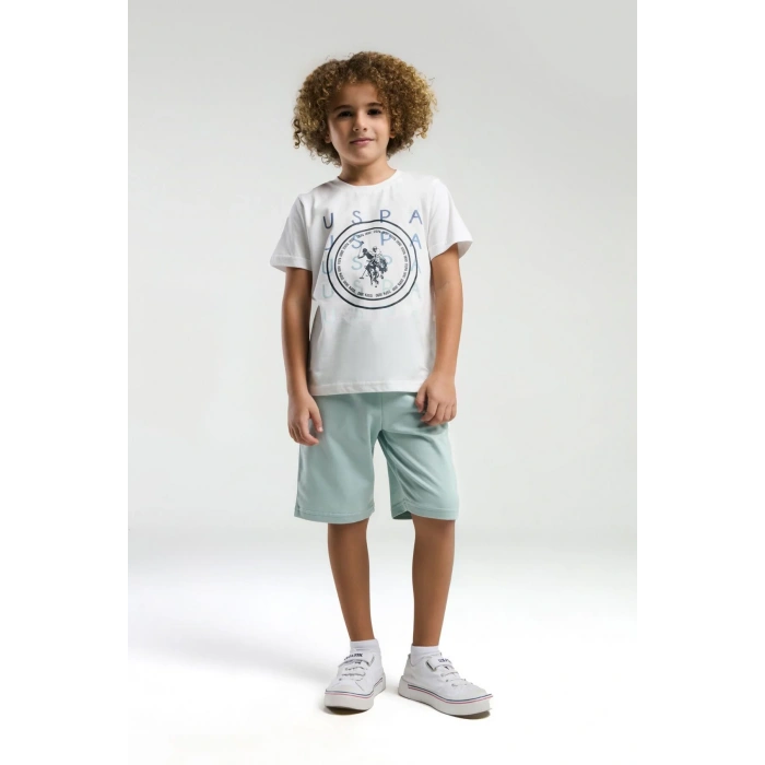 ERKEK ÇOCUK BERMUDA TAKIM - Beyaz