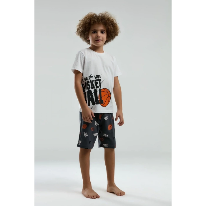 ERKEK ÇOCUK BERMUDA TAKIM - Beyaz