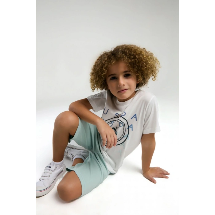 ERKEK ÇOCUK BERMUDA TAKIM - Beyaz