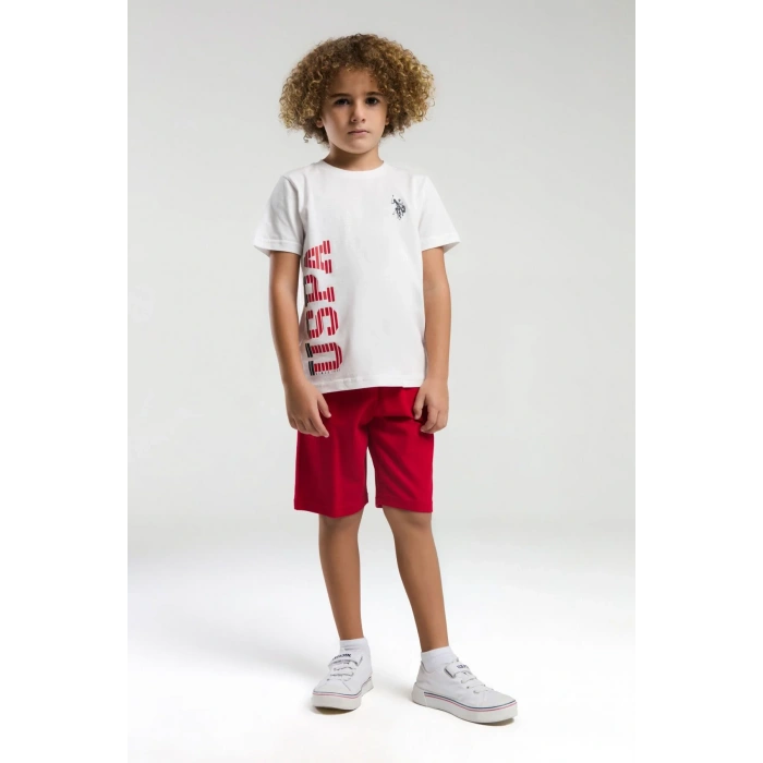 ERKEK ÇOCUK BERMUDA TAKIM - Beyaz