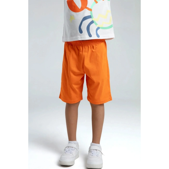 ERKEK ÇOCUK BERMUDA TAKIM - Beyaz