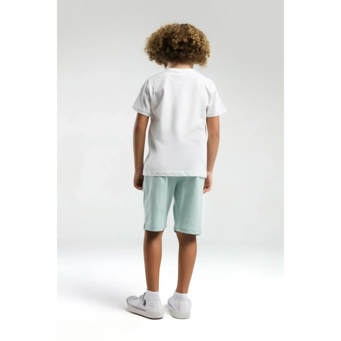 ERKEK ÇOCUK BERMUDA TAKIM - Beyaz