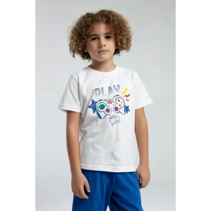 ERKEK ÇOCUK BERMUDA TAKIM - Beyaz