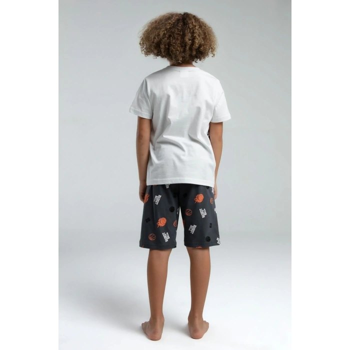 ERKEK ÇOCUK BERMUDA TAKIM - Beyaz