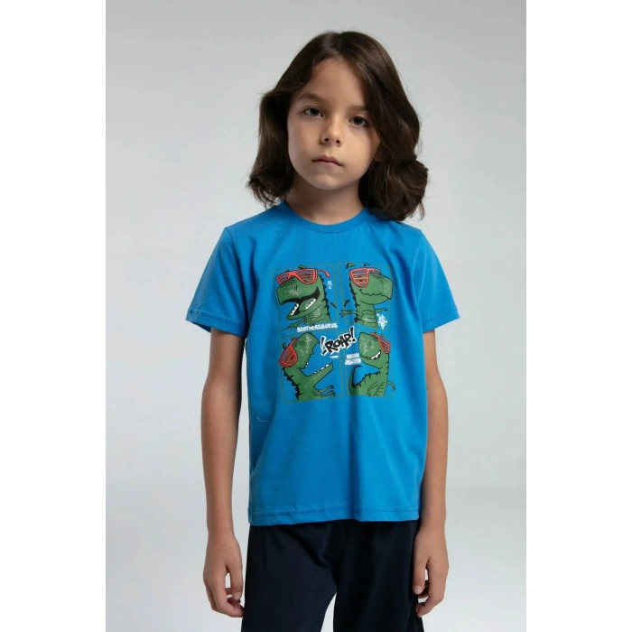 ERKEK ÇOCUK BERMUDA TAKIM - COBALT