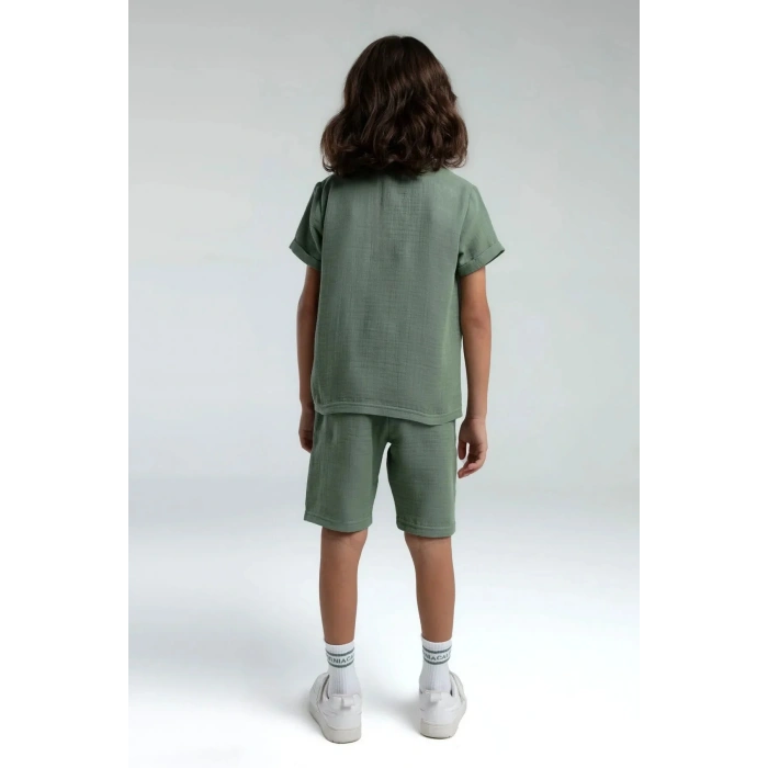 ERKEK ÇOCUK BERMUDA TAKIM - HAKİ