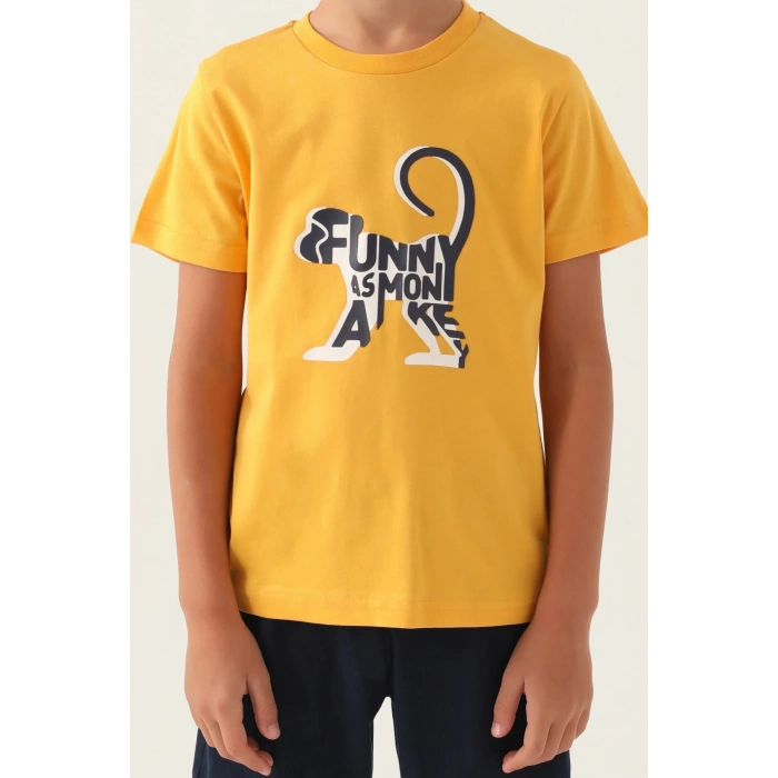 ERKEK ÇOCUK BERMUDA TAKIM - HARDAL