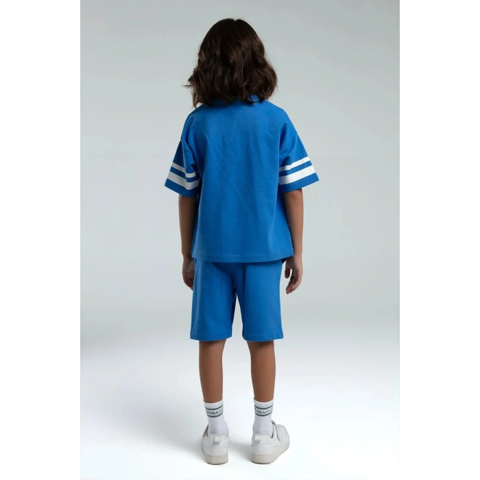 ERKEK ÇOCUK BERMUDA TAKIM - İNDİGO
