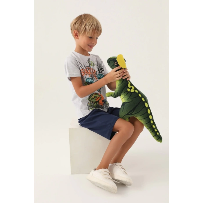 ERKEK ÇOCUK BERMUDA TAKIM - KAR MELANJ