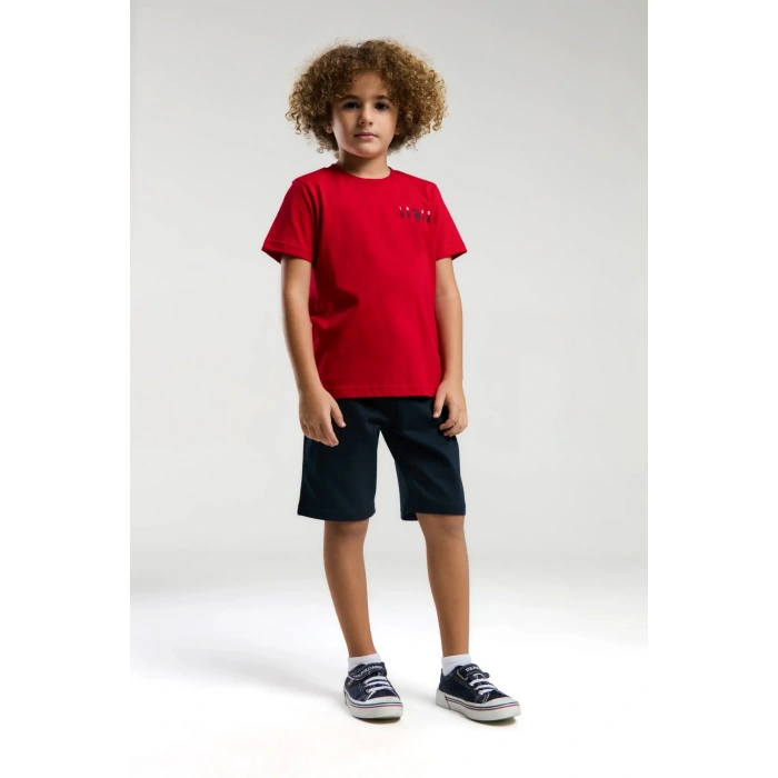ERKEK ÇOCUK BERMUDA TAKIM - KIRMIZI