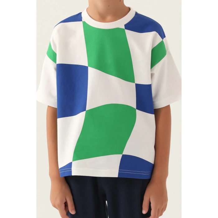 ERKEK ÇOCUK BERMUDA TAKIM - KREM