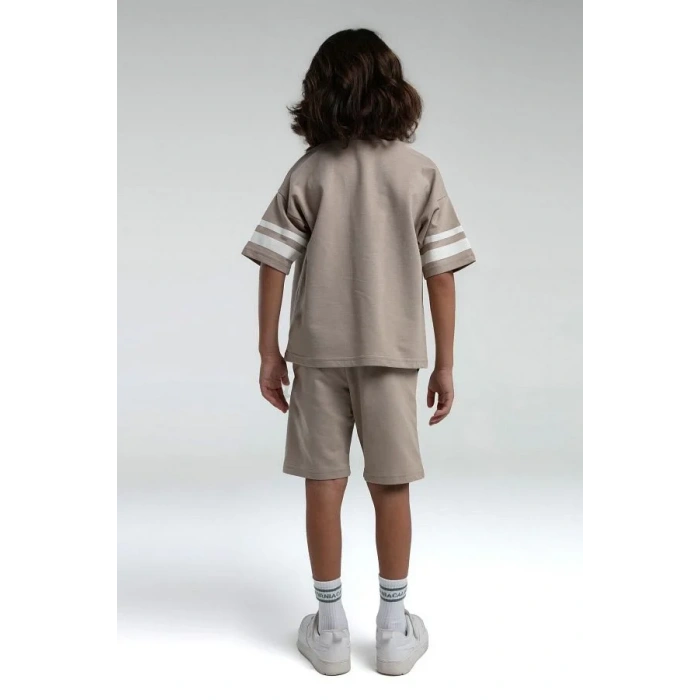 ERKEK ÇOCUK BERMUDA TAKIM - KUM