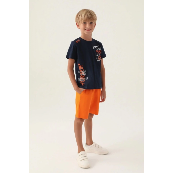 ERKEK ÇOCUK BERMUDA TAKIM - LACİVERT