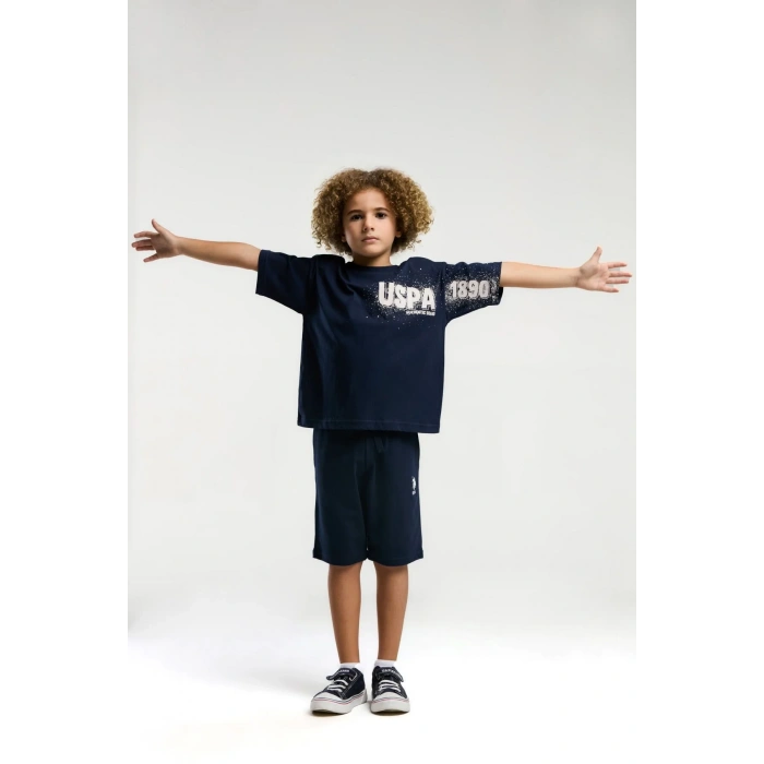 ERKEK ÇOCUK BERMUDA TAKIM - LACİVERT