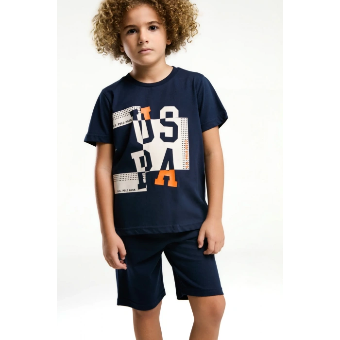 ERKEK ÇOCUK BERMUDA TAKIM - LACİVERT