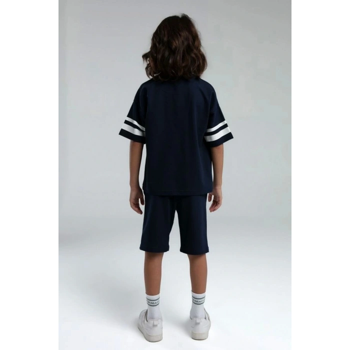 ERKEK ÇOCUK BERMUDA TAKIM - LACİVERT