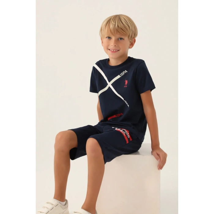 ERKEK ÇOCUK BERMUDA TAKIM - LACİVERT