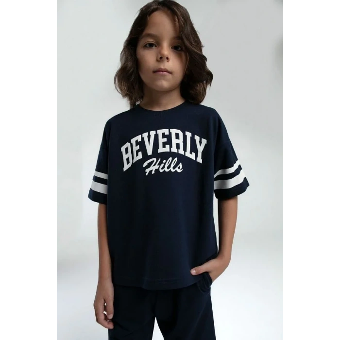 ERKEK ÇOCUK BERMUDA TAKIM - LACİVERT