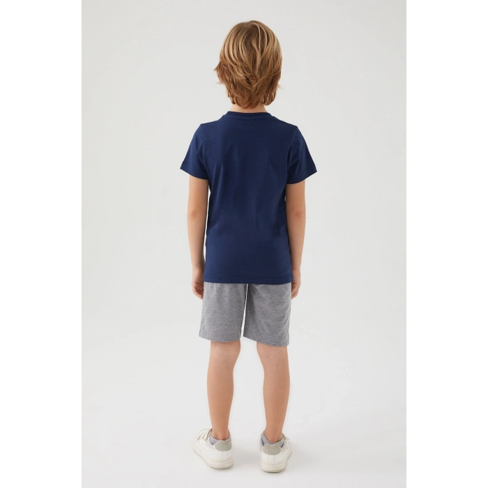 ERKEK ÇOCUK BERMUDA TAKIM - LACİVERT