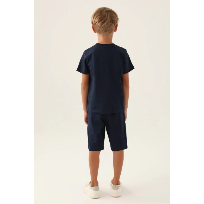 ERKEK ÇOCUK BERMUDA TAKIM - LACİVERT