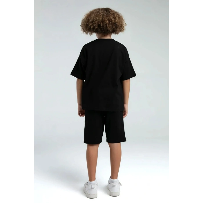 ERKEK ÇOCUK BERMUDA TAKIM - siyah