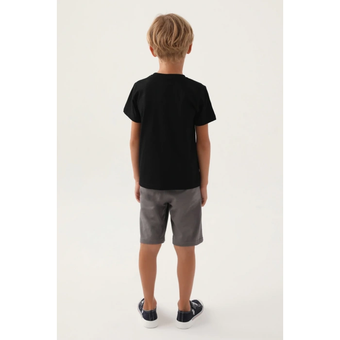 ERKEK ÇOCUK BERMUDA TAKIM - SİYAH