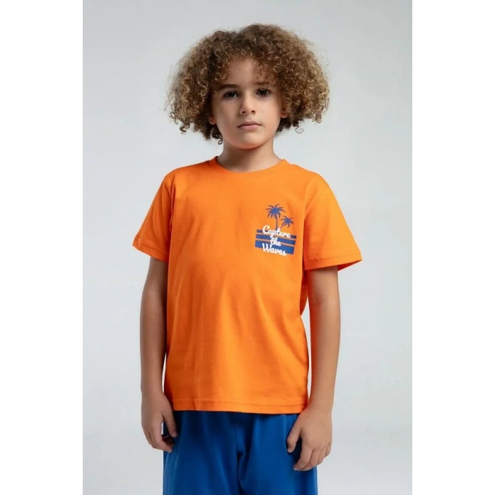 ERKEK ÇOCUK BERMUDA TAKIM - TURUNCU