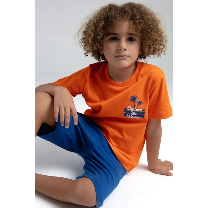 ERKEK ÇOCUK BERMUDA TAKIM - TURUNCU