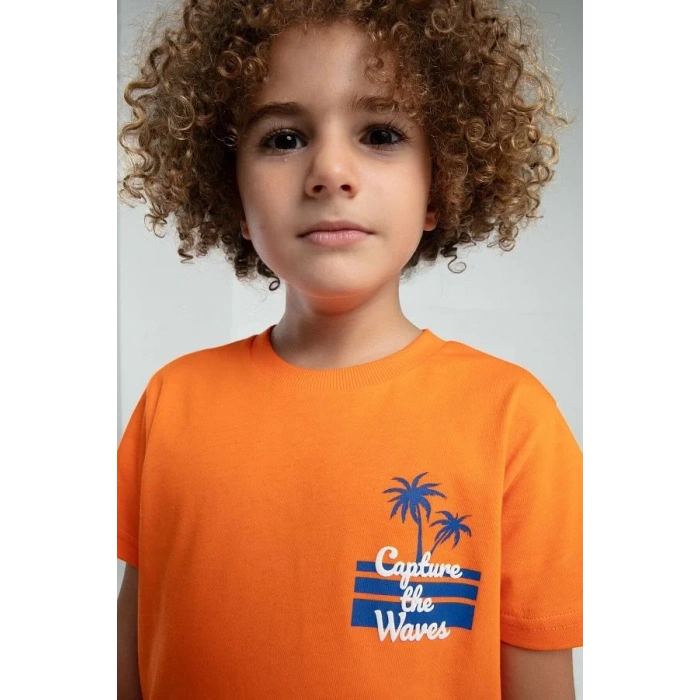 ERKEK ÇOCUK BERMUDA TAKIM - TURUNCU