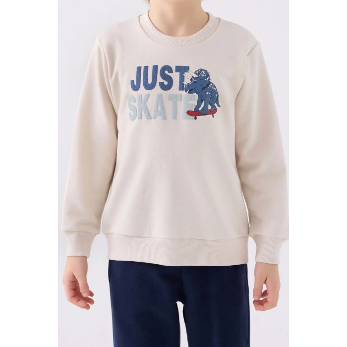 ERKEK ÇOCUK EŞOFMAN TAKIM - BEJ