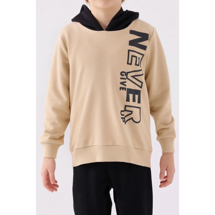 ERKEK ÇOCUK EŞOFMAN TAKIM - BEJ