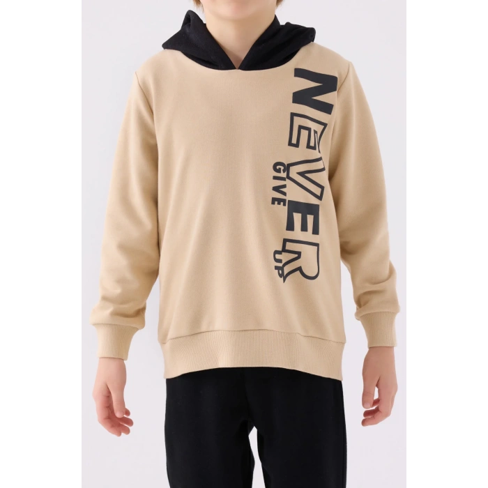 ERKEK ÇOCUK EŞOFMAN TAKIM - BEJ