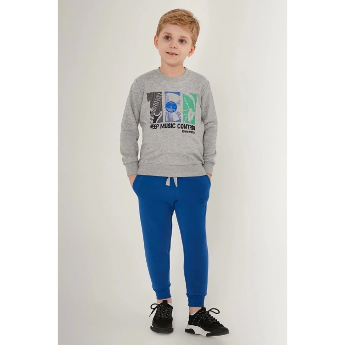 ERKEK ÇOCUK EŞOFMAN TAKIM - GRİ MELANJ