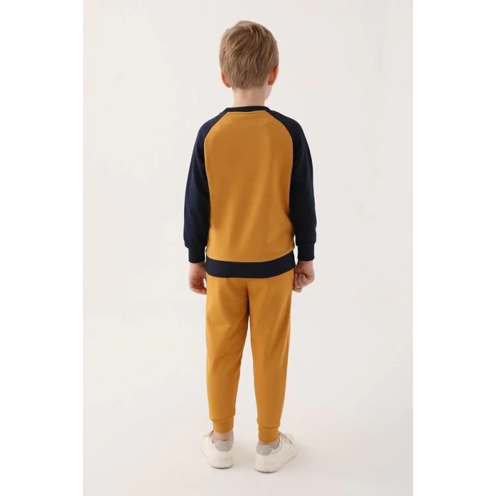 ERKEK ÇOCUK EŞOFMAN TAKIM - KOYU HARDAL