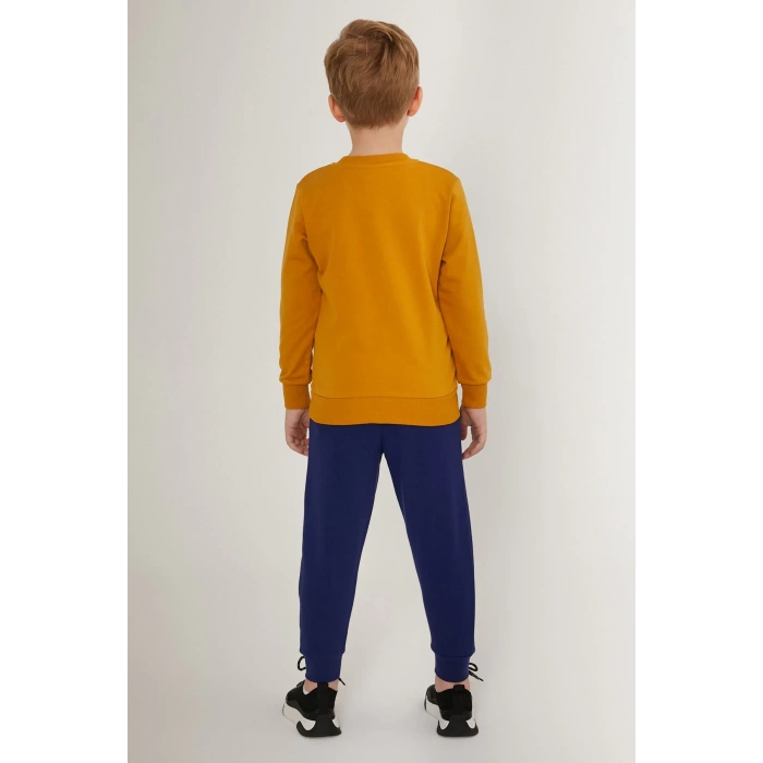 ERKEK ÇOCUK EŞOFMAN TAKIM - KOYU HARDAL