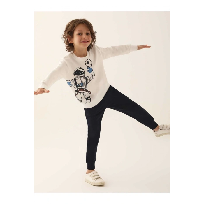 ERKEK ÇOCUK EŞOFMAN TAKIM - KREM