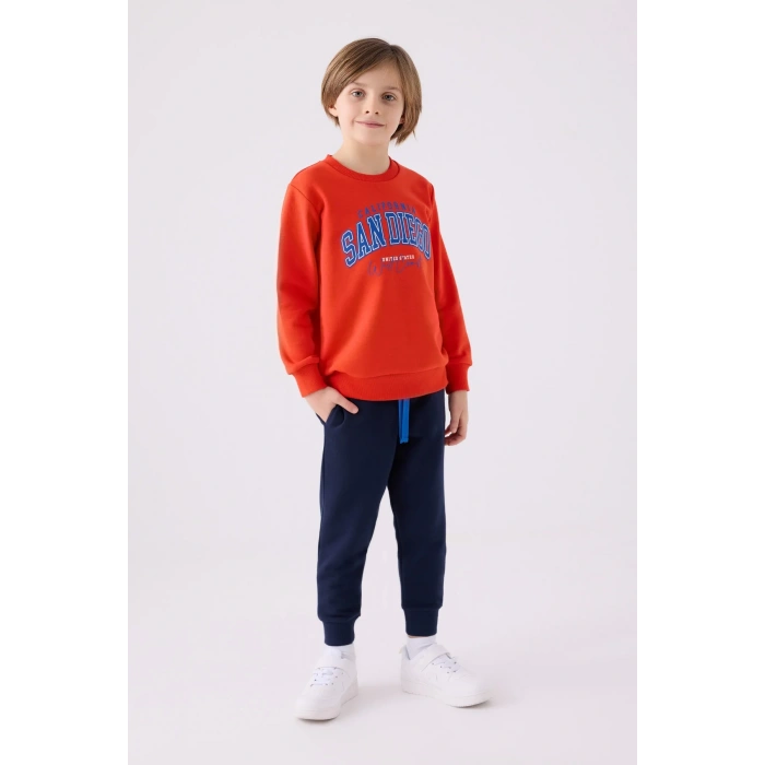 ERKEK ÇOCUK EŞOFMAN TAKIM - NAR ÇİÇEĞİ