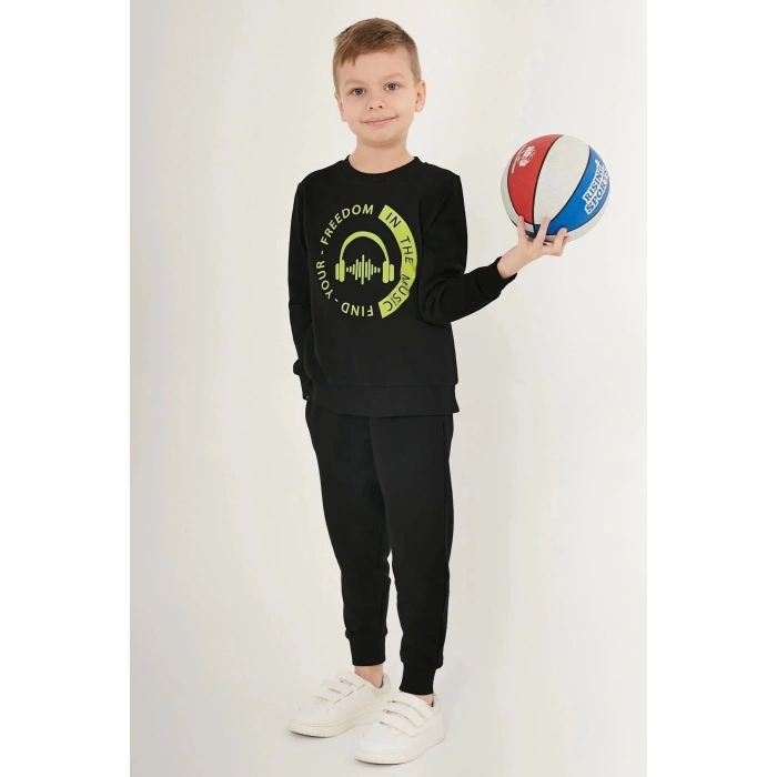 ERKEK ÇOCUK EŞOFMAN TAKIM - SİYAH