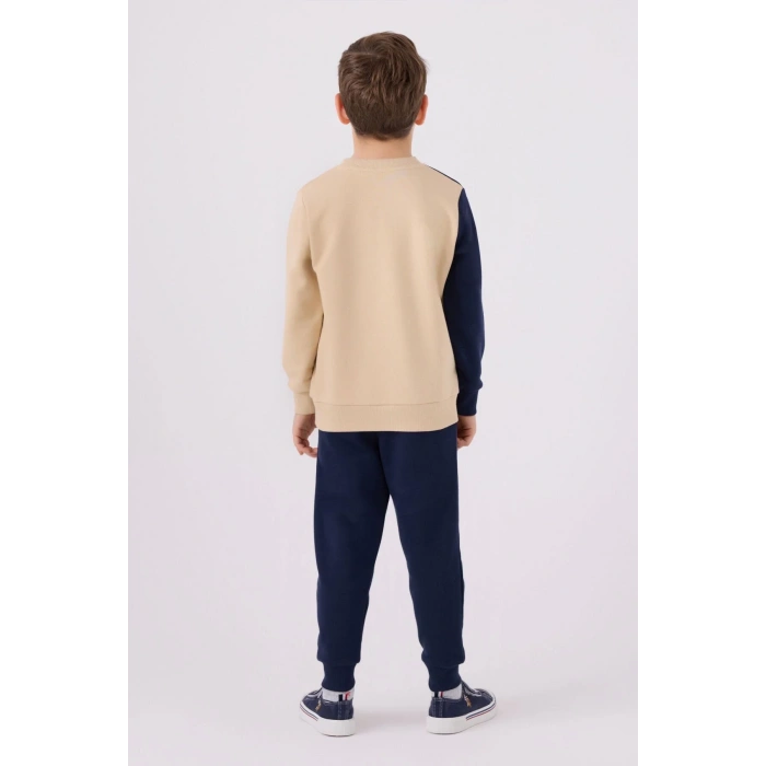 ERKEK ÇOCUK EŞOFMAN TAKIMI - BEJ