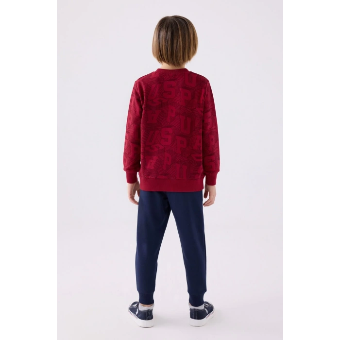 ERKEK ÇOCUK EŞOFMAN TAKIMI - BORDO