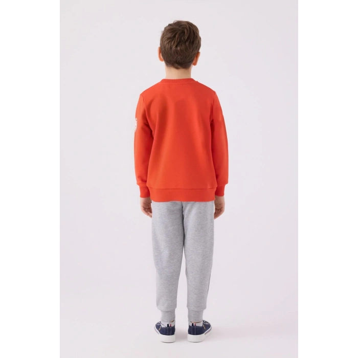 ERKEK ÇOCUK EŞOFMAN TAKIMI - NAR ÇİÇEĞİ