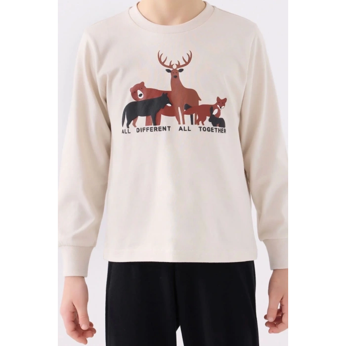 ERKEK ÇOCUK İKİLİ TAKIM - BEJ