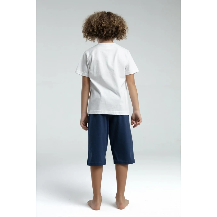 ERKEK ÇOCUK KAPRİ TAKIM - Beyaz