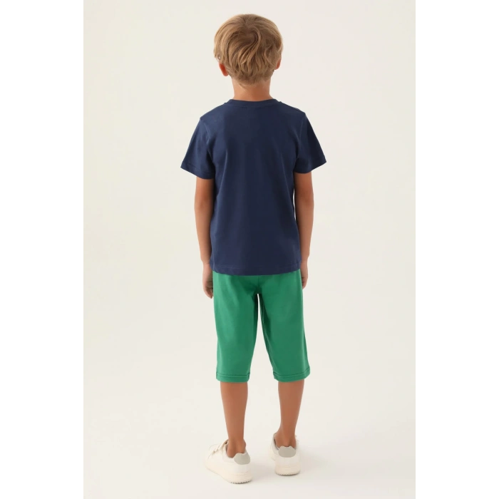 ERKEK ÇOCUK KAPRİ TAKIM - KOYU İNDİGO