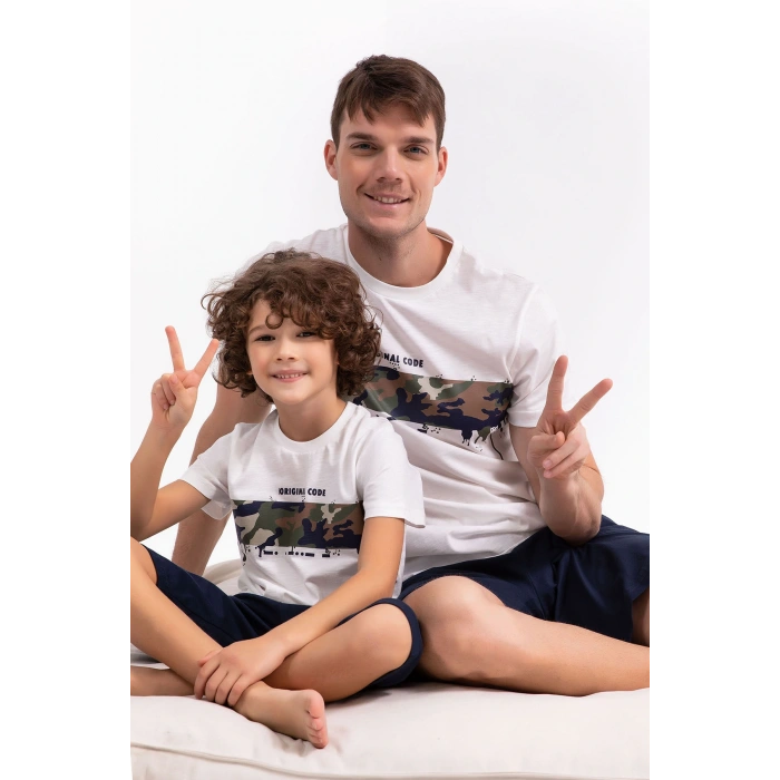 ERKEK ÇOCUK KAPRİ TAKIM - KREM